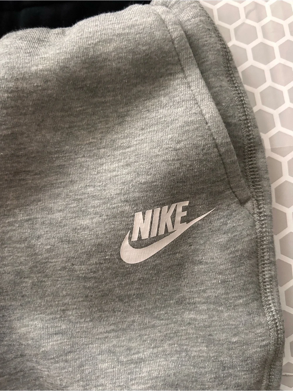 Nike Kids Gray and Black Fleece Joggers Size 2T